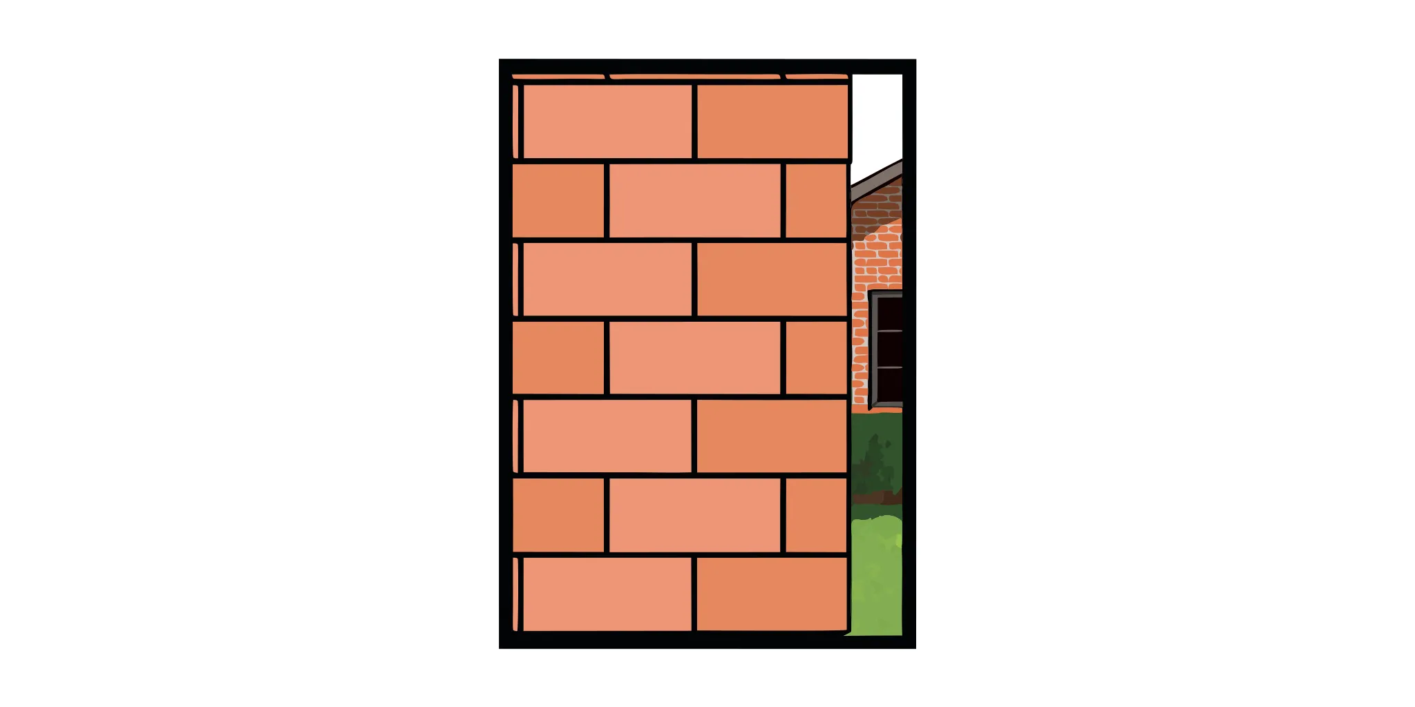 Masonry professional restoring weathered mortar joints on a brick wall