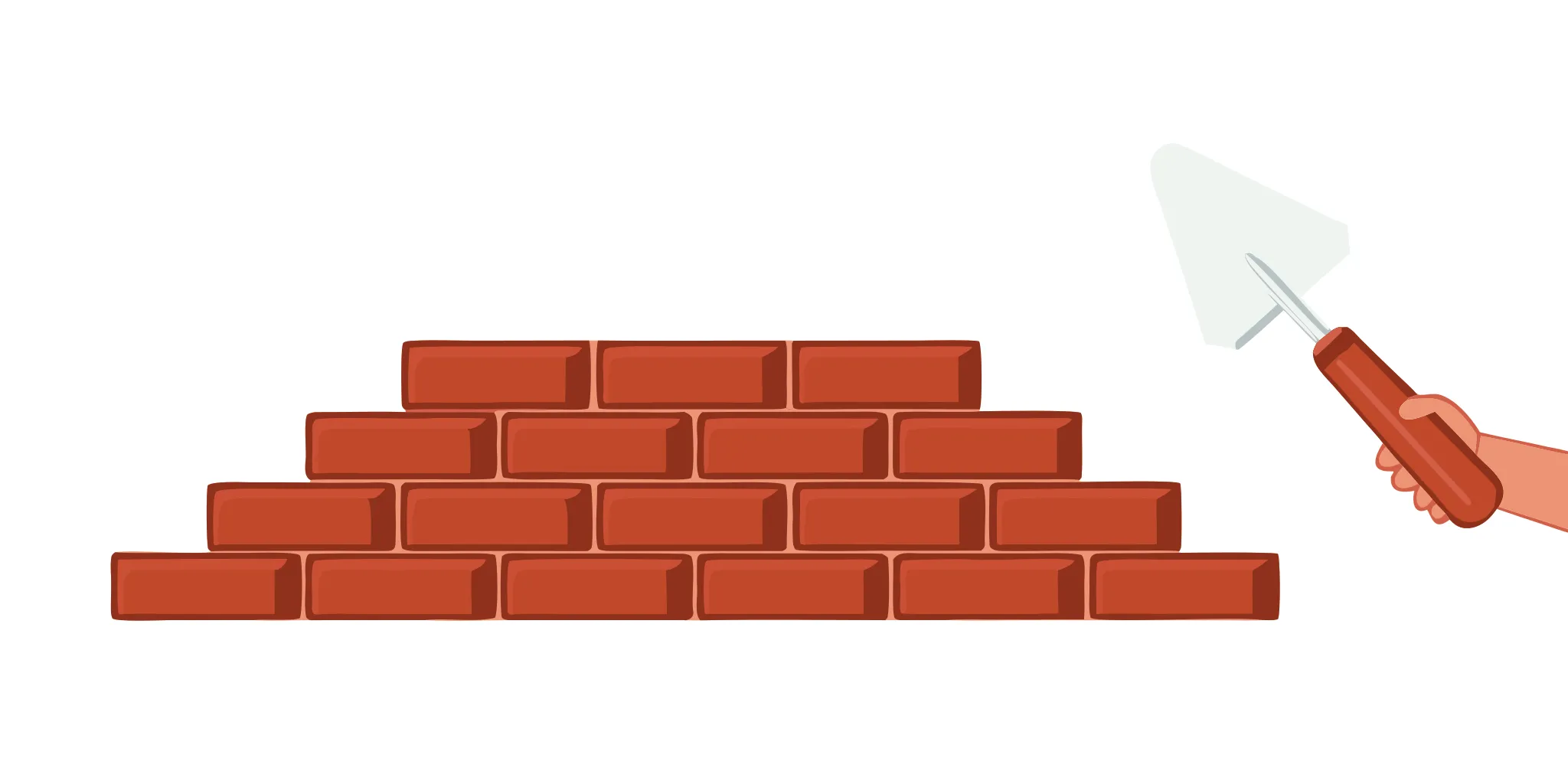 Mason repointing weathered brick mortar joints