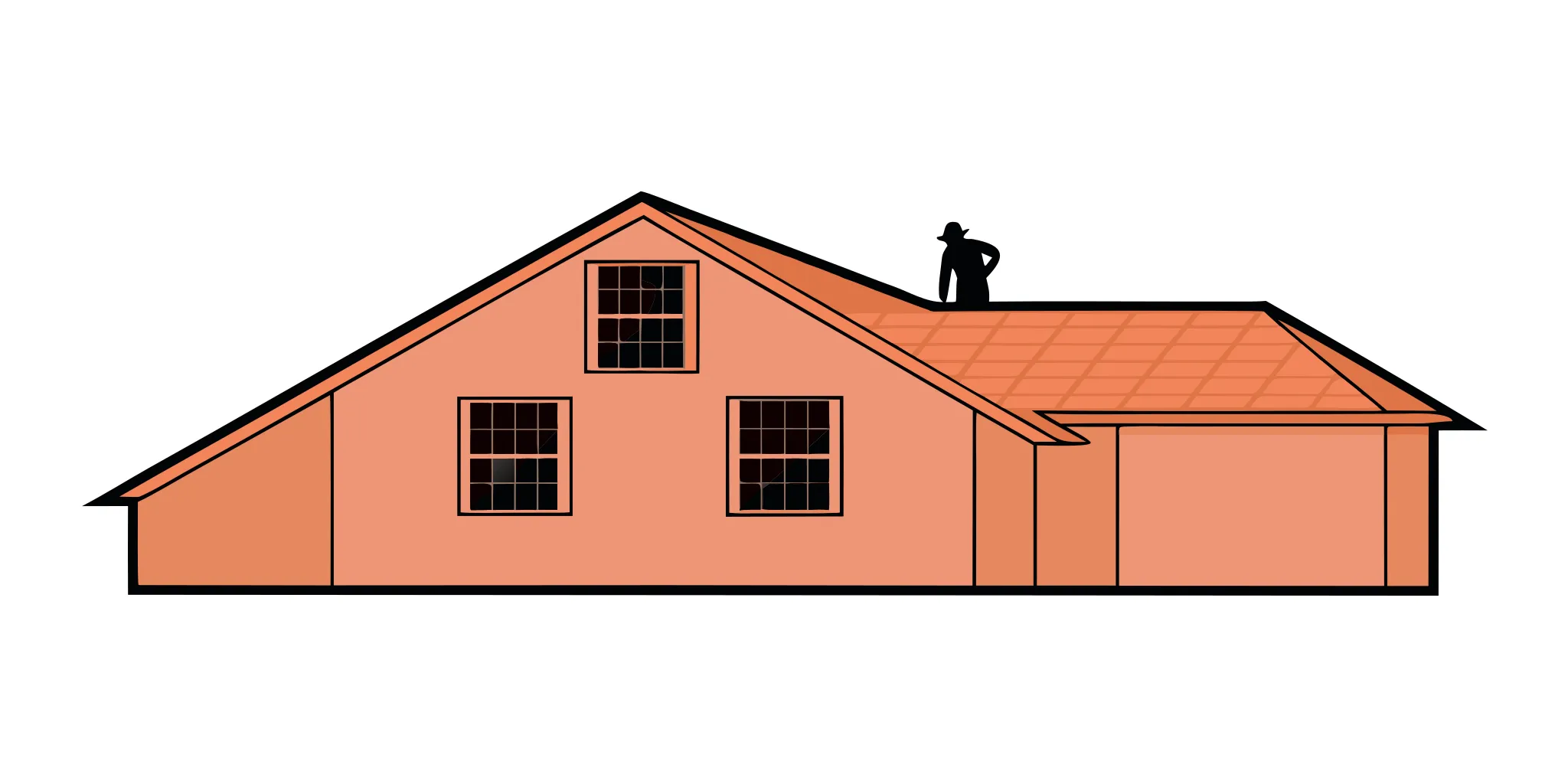 Professional inspecting storm damage while homeowners insurance roof replacement is evaluated