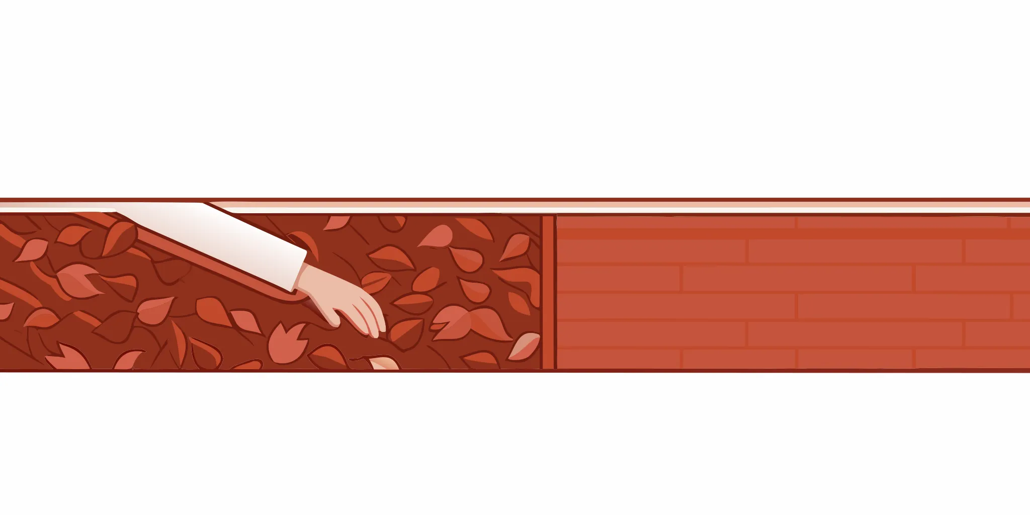 Clogged gutter filled with autumn leaves and pine needles on a New Jersey home