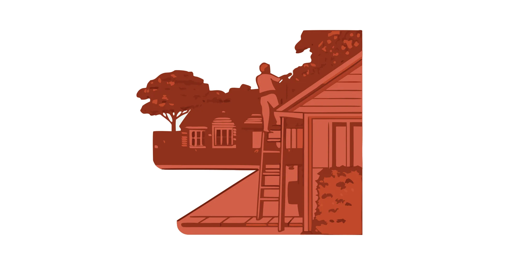 Professional contractor inspecting residential gutters on a New Jersey home