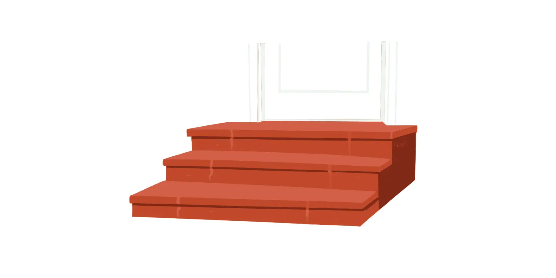 Resurfaced concrete porch and steps with a smooth, clean finish.