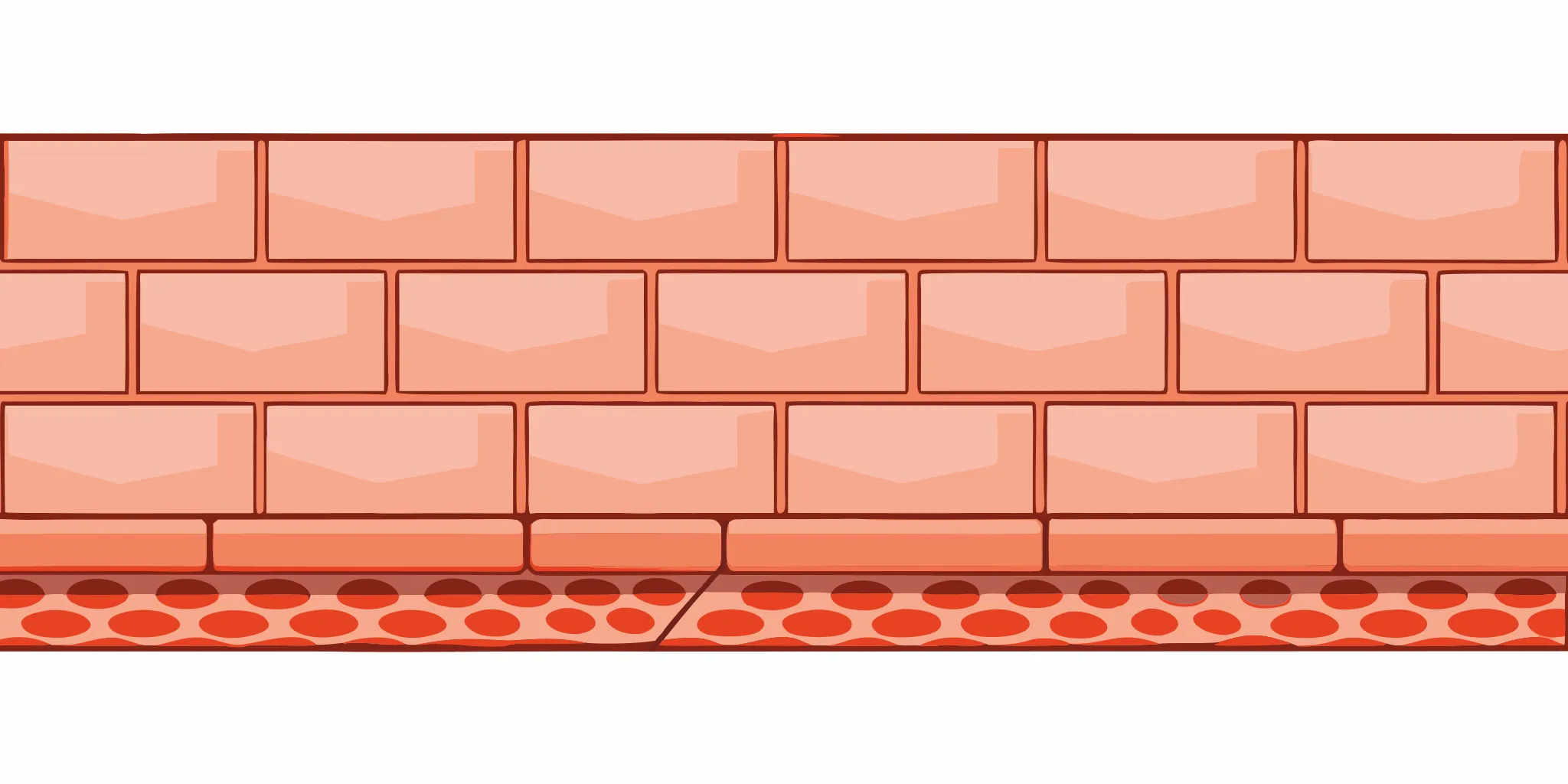 Stone veneer installation in progress over a wall with a moisture barrier.