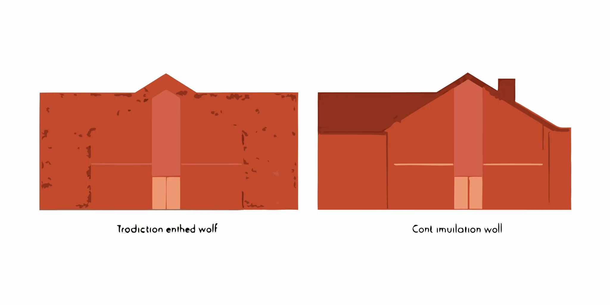 Cross-section comparison of traditional stucco wall layers versus EIFS synthetic stucco for New Jersey homes