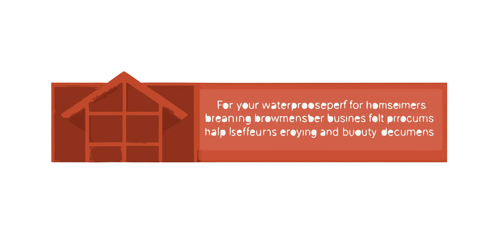 Red house icon for a guide on what waterproofing is for homeowners.